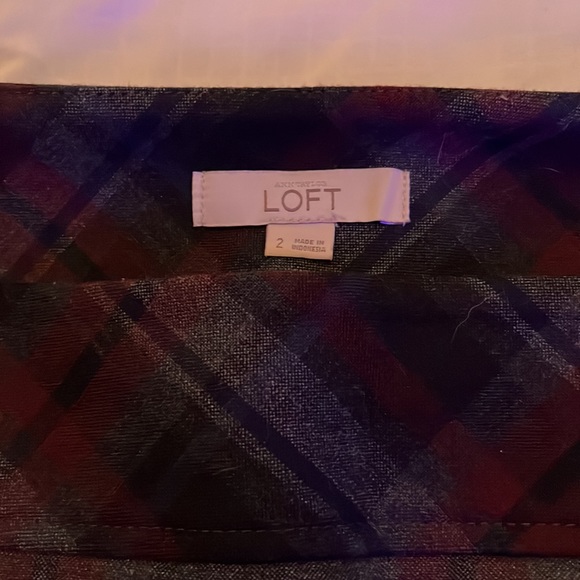 Loft Plaid Mini Skirt in 2 - Picture 3 of 4
